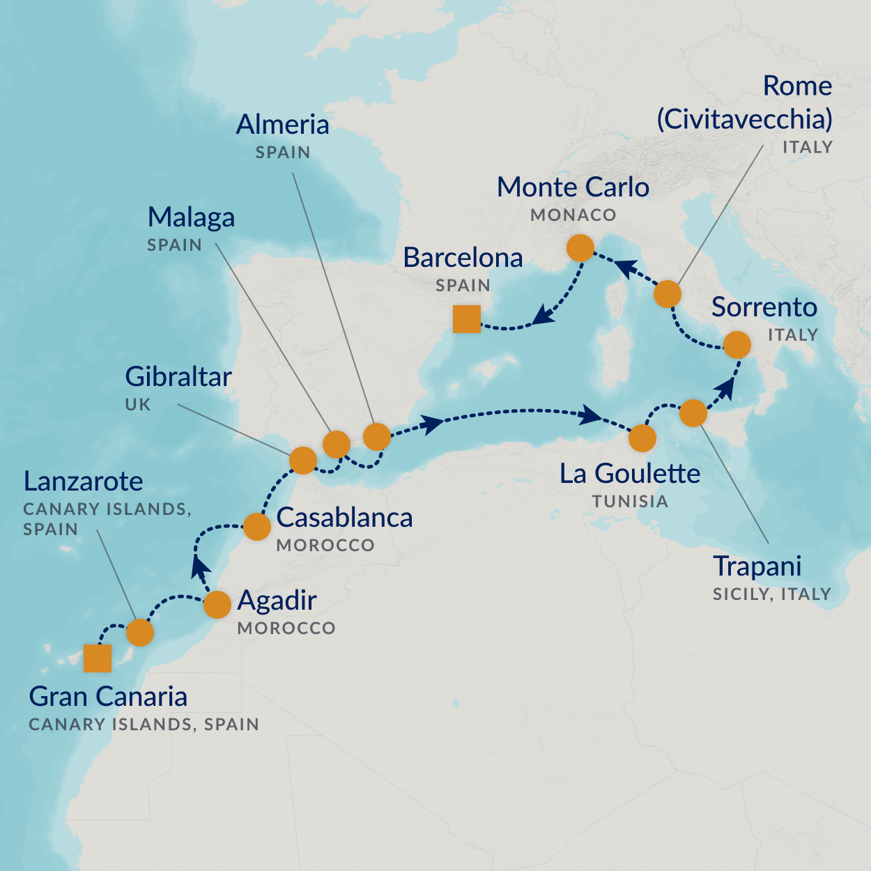 cruise map